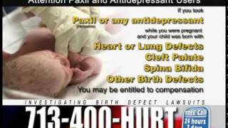 Paxil Birth Defects Lawyers for Baby Heart Problems and Spina Bifida [upl. by Quintina]