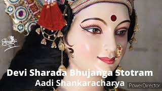 Sharada Bhujanga Stotram Lyrics by Aadi Shankaracharya [upl. by Yvonner]