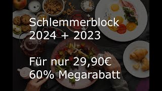 Schlemmerblock 2024  2023 60 Rabatt [upl. by Clayson]