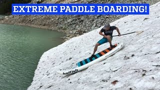 Extreme White Water River Stand Up Paddleboarding [upl. by Elesig]