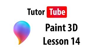 Paint 3D Tutorial  Lesson 14  3D Library [upl. by Ezri]