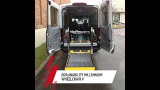 BraunAbility Millenium Wheelchair Platform Lift From Van Products [upl. by Aneladgam628]