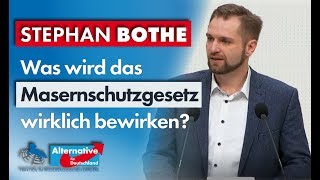 Was wird das Masernschutzgesetz bewirken Stephan Bothe MdL AfD [upl. by Gertrudis489]