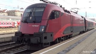 OBB 1116210 railjet 162 Budapest Keleti  Wien Westbahnof  Zurich [upl. by Ahtram41]