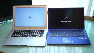 新型 VAIO Z VPCZ21AJ と MACBOOK AIR mid 2011の起動時間を比較 [upl. by Lewellen]