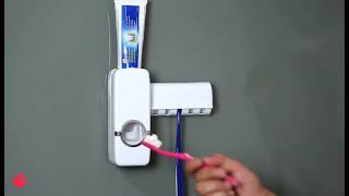 Toothpaste Dispenser Automatic Toothpaste Squeezer And Holder Set [upl. by Kimon]