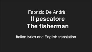 DE ANDREIl pescatore The fisherman English Lyrics Translation [upl. by Jarita]