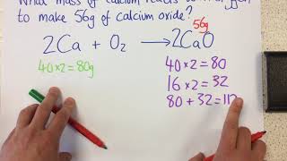 Calculating masses in reactions  p27 Chem [upl. by Alah]