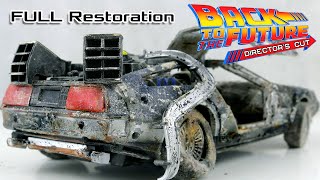 Full Restoration abandoned DeLorean DMC12 Back to the Future Time Machine car [upl. by Llechtim]