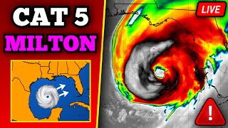 🔴 BREAKING Hurricane Milton Becomes Category 5 Hurricane  Catastrophic Impacts Expected In Florida [upl. by Winnick]