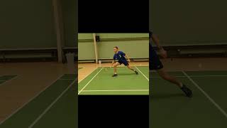 Defensive Powerful forehand in Badminton [upl. by Vasily]