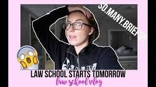 LAW SCHOOL STARTS TOMORROW VLOG [upl. by Bevis875]