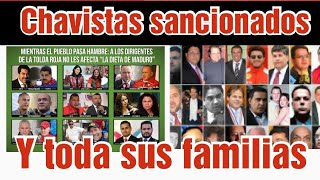 aquí les dejo la lista de chavistas sancionados por cómplices del régimen [upl. by Heman]