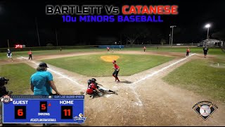 BARTLETT Vs CATANESE  10u MINORS BASEBALL FALL TOURNAMENT eastlakebaseball [upl. by Marler806]