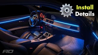 InDepth Installation Tutorial Car Interior Ambient Lighting Kit [upl. by Naamana]