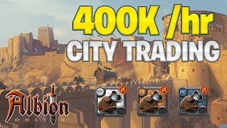 400kHOUR City Trading  Albion Online Silver Making Guide [upl. by Balas]