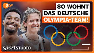 Exklusive Einblicke So sieht das Olympische Dorf von innen aus  Vlog  sportstudio [upl. by Ainek859]