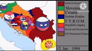 History Of Break Of Yugoslavia But Countryballs [upl. by Aenahs]