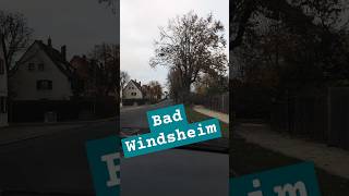 Bad Windsheim  Fahrt durch den Ort verkehr strasse [upl. by Eachern203]