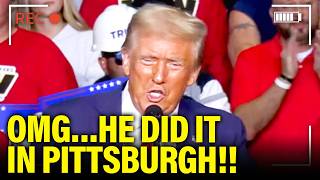 YUCK Trump does SHOCKING ACTS in PA Final Speech [upl. by Ainiger363]