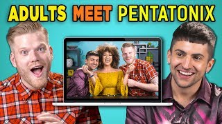 ADULTS REACT TO AND MEET PENTATONIX [upl. by Aihtela]