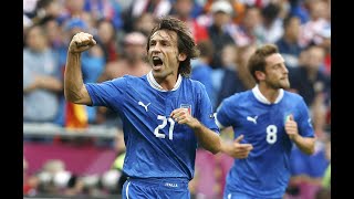 Andrea Pirlo vs Germany Semifinal EURO 2012 [upl. by Novart]