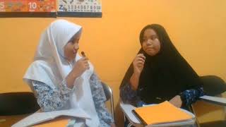 Practice Dialogue about Reported Speech Questions  Nisa and Najwa [upl. by Nivlak632]