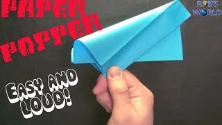 How to Make a Paper Popper Easy and Loud  Robs World [upl. by Suhpesoj606]