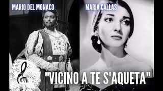 quotVicino a te saquetaquot Andrea Chenier U Giordano  Mario del Monaco and Maria Callas [upl. by Ralina588]