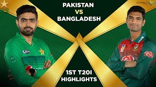 Pakistan vs Bangladesh 2020  Full Highlights 1st T20I  PCB [upl. by Oek]