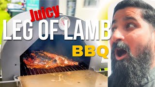 How To Cook A Leg Of Lamb  BBQ  Pizza Oven  Juicy Bonein Leg Of Lamb [upl. by Thirza]