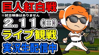 【巨人紅白戦2024】211 巨人宮崎キャンプ紅白戦をみんなでライブ観戦【ライブ配信】プロ野球 読売ジャイアンツ [upl. by Jacintha]