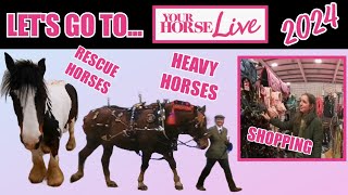 LETS GO TO YOUR HORSE LIVE  ART RESCUE HORSES HEAVY HORSES AND SHOPPING [upl. by Tremayne]