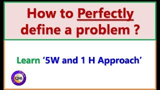 How to perfectly define a problem  5W and 1H approach English [upl. by Siol]