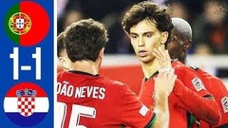 Croatia vs Portugal 11  All Goals amp Highlights  Nations League 2024 [upl. by Haron]