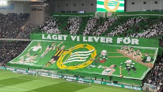 Hammarby  Djurgården 2024 MÄKTIGT TIFO [upl. by Omlesna]