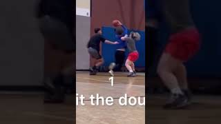 Splitting the double team using a gather step 🔥 basketball viral hoops trending shortsfeed [upl. by Eylrac]