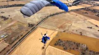 Base jump death  9 News [upl. by Cirone]