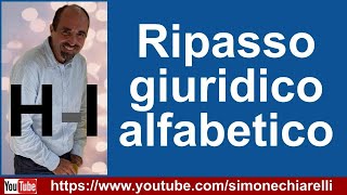 Simone Chiarelli ripasso giuridico alfabetico HI [upl. by Benjamin]