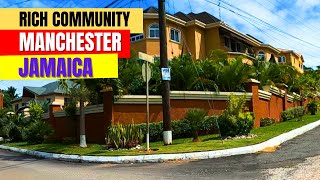 Exploring a Rich Neighborhood  In Mandeville Manchester Jamaica  Timber Trail to Ingleside Drive [upl. by Eenel626]