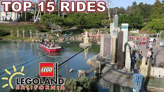 Top 15 Rides and Attractions at Legoland California [upl. by Yanad]