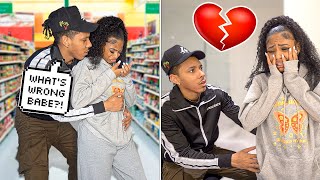 Randomly CRYING Prank On Boyfriend CUTE REACTION [upl. by Hamaso]