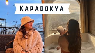 Yılbaşı Kapadokya Vlog Mağara otel turu ✨🎄 [upl. by Eldin]