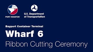 Bayport Container Terminal Wharf 6 Ribbon Cutting Ceremony [upl. by Kuhlman303]