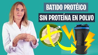 BATIDO de PROTEÍNA NATURAL para AUMENTAR MÚSCULO  Sin proteína en polvo  Nutrición deportiva [upl. by Renado651]