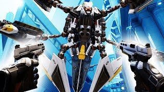 GIANT ROBOT BOSS  Robo Recall Gameplay  VR Oculus Rift [upl. by Perlie]