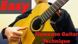 The Easiest Flamenco Guitar Technique  Introductory Spanish Guitar Lesson for Beginners [upl. by Ronna]