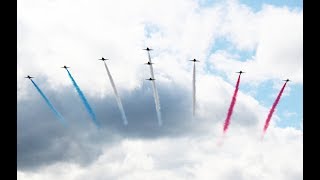 RAF Red Arrows Display some comms audible at Newcastle Festival of Flight 2017 [upl. by Breed]