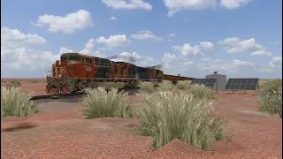 BHP Billiton Iron Ore Train With SD70ACes AC6000CW C40 8M amp 336 Loaded Cars 3 Rake  Tabba [upl. by Inaluiak]