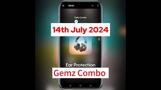 Gemz daily combo cards  14 July Gemz daily combo gemzdailycombo gemzcoin [upl. by Noislla]